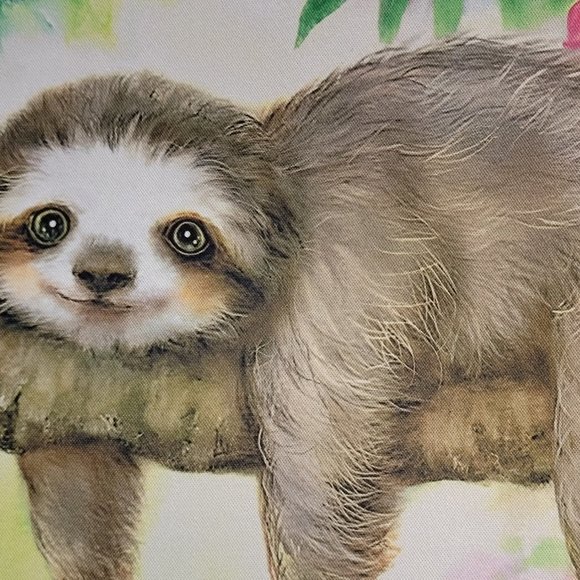 Sloth In A Tree Computer Non Slip Custom Mouse Pad Handmade - Picture 2 of 3